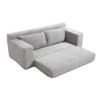 Vynxaria Loveseat Sofa with Memory Foam & Steel Frame - No Assembly, Convertible Design - 4 of 4