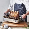 Demeyere Industry 5-Ply Stainless Steel 15.7 X 13.3-inch Roasting Pan - 4 of 4