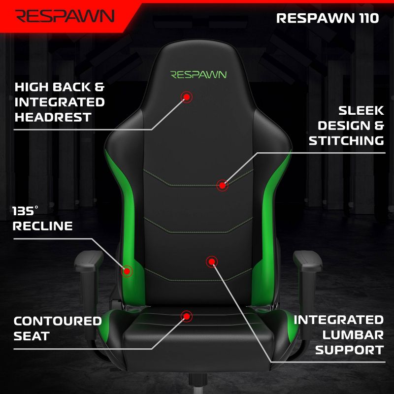 RESPAWN 110 Ergonomic Gaming Chair , 6 of 17