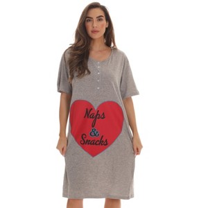 Just Love Short Sleeve Nightgown Sleep Dress for Women Sleepwear - 1 of 3