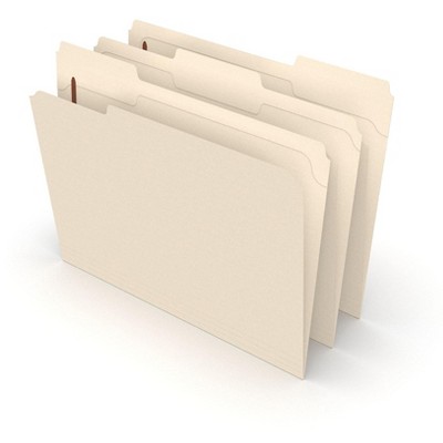 MyOfficeInnovations Reinforced Fastener Folder Letter Size Manila 50/Box 812380