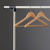 Portable Single-Rod Height Adjustable Clothes Rack with Extendable Bar and Wheels, Rolling Garment, Single Rod Wardrobe Rack, for Clothes,Bags - 4 of 4