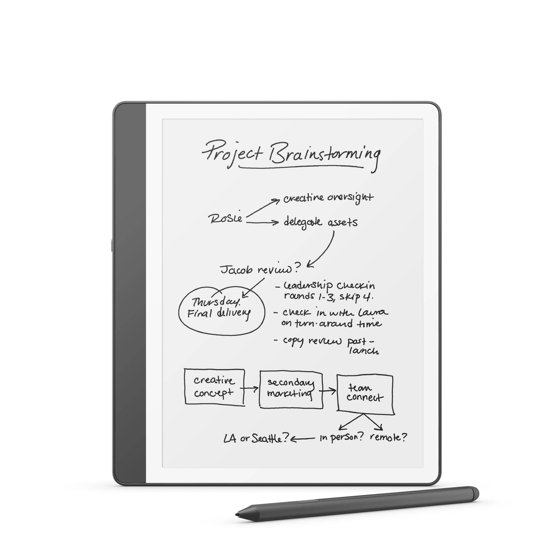 Amazon Kindle Scribe with Premium Pen (16 GB) 2024 Release - Tungsten