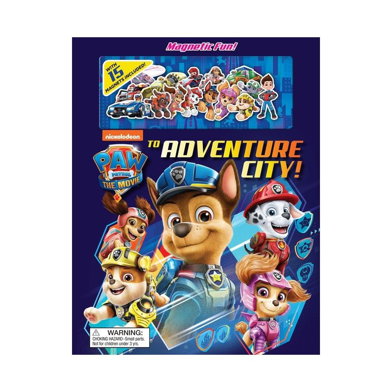 Nickelodeon Paw Patrol: The Movie: To Adventure City! - (Magnetic Hardcover) by  Maggie Fischer (Board Book), 1 of 2