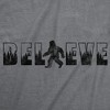 Mens Funny T Shirts Believe Bigfoot Sarcastic Sasquatch Graphic Novelty Tee For Men - Crazy Dog Men's T Shirt - 2 of 4