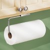 iDESIGN Forma Wall Mounted Metal Paper Towel Holder Swiveling Roll Organizer Chrome: Hand Wash, Silver, 12" Depth - 4 of 4