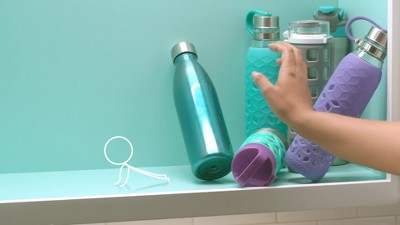 Clear Adjustable 3-Shelf Water Bottle Organizer