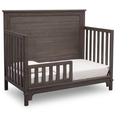 Rustic Gray Pine 4-in-1 Convertible Baby Crib