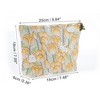 Unique Bargains Women Bunny Cosmetic Bag Orange Green 1 Pc - 2 of 3