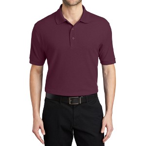 Mafoose Men's Short Sleeve Soft Silk Touch Classic Polo Shirt for Everyday Comfort - 1 of 4