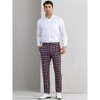 Lars Amadeus Men's Plaid Regular Fit Formal Business Dress Pants - 3 of 4