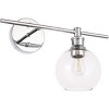 Elegant Lighting Collier 1 light Chrome and Clear glass right Wall sconce - 4 of 4