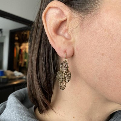 Filigree Chandelier Drop Earrings - A New Day™ Gold : Target