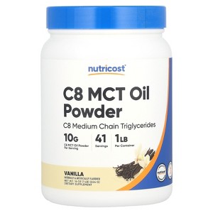 Nutricost C8 MCT Oil Powder, Vanilla, 16 oz  (454 g) - 1 of 2
