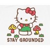 Seven Times Six Hello Kitty Women's Stay Grounded Junior's Adult Cropped T-Shirt White - image 2 of 3