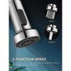 Cobbe Kitchen Faucet, Kitchen Faucet with Pull Down Sprayer, Chrome Stainless Steel Kitchen Sink Faucets for 1 or 3 Hole, Single Handle Spring Faucet - 3 of 4
