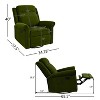 Christopher Knight Home Madison Contemporary Velvet Swivel Recliner - 3 of 4