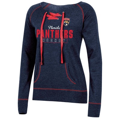  NHL Florida Panthers Women's Center Ice Open Neck Fleece Sweatshirt - XL 