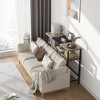 Console Table, Block Entryway Table with Storage, 39.3”Narrow Sofa Table with Adjustable Shelf, Behind Couch for Living Room, Bedroom - 3 of 4