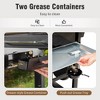 Captiva Designs Propane Gas Grill Combo with Flat Top Griddle & Porcelain-Enameled Grate – Ideal for Outdoor Cooking - 4 of 4