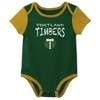 MLS Portland Timbers Infant Girls' 3pk Bodysuit - 4 of 4
