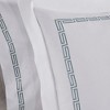 Cotton Greek Key Embroidered 3 Piece Duvet Cover Set by Blue Nile Mills - 4 of 4