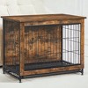Dog Crate Furniture, 32.5" Side End Table, Modern Kennel for Dogs Indoor up to 45 lb, Heavy-Duty Dog Cage, Double-Door Dog House - 4 of 4