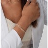 Double Strand Sterling Silver Bracelet, 925 Silver Adjustable 6.5-7.5 Inch Hand Chain, Minimalist Jewelry Gift for Her - 3 of 4