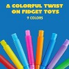 SYNCFUN 18/36 Pack 9 Colors Pop Tubes, Fidget Tubes Party Favors, Connectable and Extendable for Stress Relief - 3 of 4