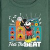 Women's - Disney - Mickey Feel The Beat Lightweight French Terry Wide Neck Long Sleeve Shirt - 2 of 4