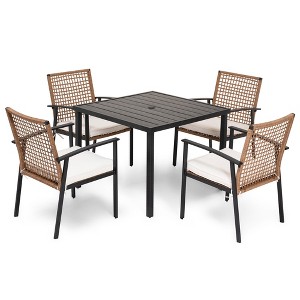 Lausaint Home 5-piece Outdoor Rattan Dining Set - 1 of 4