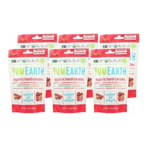 Yumearth Organic Hard Candies Favorite Fruit Flavors - Case of 6/3.3 oz - 1 of 4