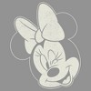 Junior's Mickey & Friends Distressed Minnie Wink Portrait T-Shirt - 2 of 4