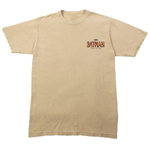 Batmanga Batman & Robin House Silhouette Men's Sand Crew Neck Short Sleeve T-shirt - 1 of 4