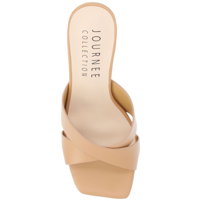 Journee Collection Womens Chazz Tru Comfort Foam Vegan Leather Block Heel Sandals, 4 of 10