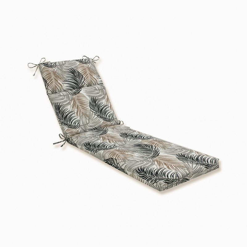 Setra Stone Chaise Lounge Outdoor Cushion Black - Pillow Perfect, 1 of 5