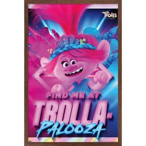 Trends International Trolls: Band Together - Poppy Framed Wall Poster Prints - 1 of 4