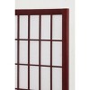 Gulches 4 Piece 72 Inch Brown Room Dividers and Partitions Featuring Dense Rectangle Design - 4 of 4