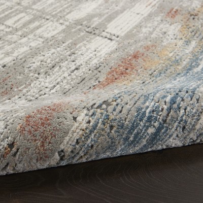 Abstract Mineral Tones 9'3" x 12'9" Synthetic Area Rug