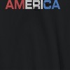 Rerun Island Men's America Bold Type Logo Red And Blue Americana 4Th Of July Long Sleeve Graphic Cotton Sweatshirt Hoodie - 2 of 4