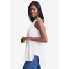 Jessica London Women's Plus Size Stretch Knit Hi-Low Zip Tunic - 4 of 4