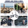 RISOKEYS 20 Inch Foldable City Bike 7 Speed Transmission System & Dual Disc Brake Aluminum Frame Adult Bicycle for Commuting Traveling - 2 of 4