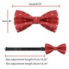 Allegra K Men's Pre-Tied Adjustable Polka Dots Tuxedo Work Party Prom Bow Ties - 4 of 4