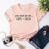 Simply Sage Market You Had Me At Chips And Salsa Short Sleeve Tee - L - Blush - 3 of 4