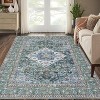 Washable Area Rugs for Living Room Bedroom Dining Room, Stain Resistant Non Slip Backing Carpet, Ultra-Thin Vintage Large Area Rug - 2 of 4