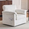 CAVINAS 33 Inch Oversized Swivel Corduroy Lounge Chair, Single Sofa Chair with Plush Cushion, for Small Spaces - 3 of 4