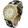 Olivia Pratt Flowers and Denim Strap Watch - 2 of 4