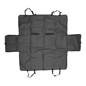 Unique Bargains Waterproof Dots Pattern Pet's Car Seat Cover Black 1 Pc - 1 of 4
