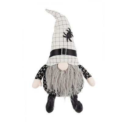 FURNIinspire Decorative Objects Fabric Sitting Gnome With White Hat Spider, Holiday Decorations, Doll Decor For Party, Multicolored, 5.5"*10.2"*23.5"
