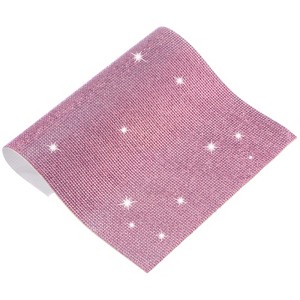 Unique Bargains Crystal Rhinestone Sheet Self Adhesive DIY Crafts Crystal Sticker 1 Pc - 1 of 4